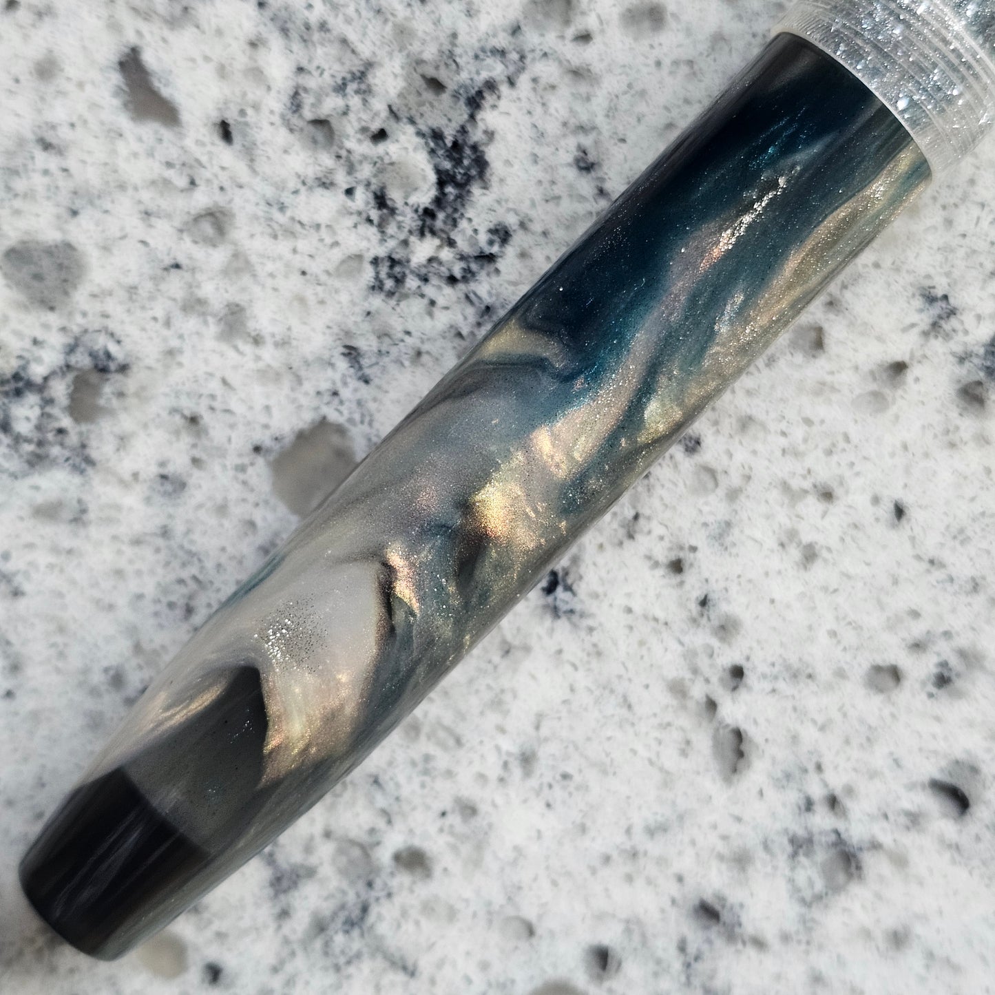 Brooks Rando Floral Finial Fountain Pen