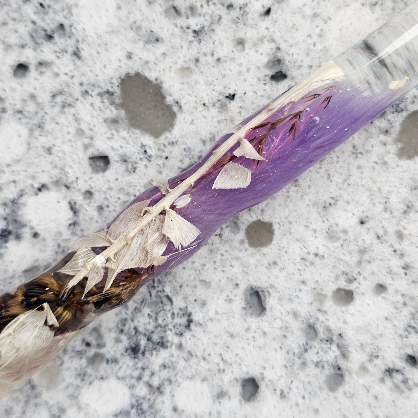 Lilac/White/Lavender Floral Nib Holder