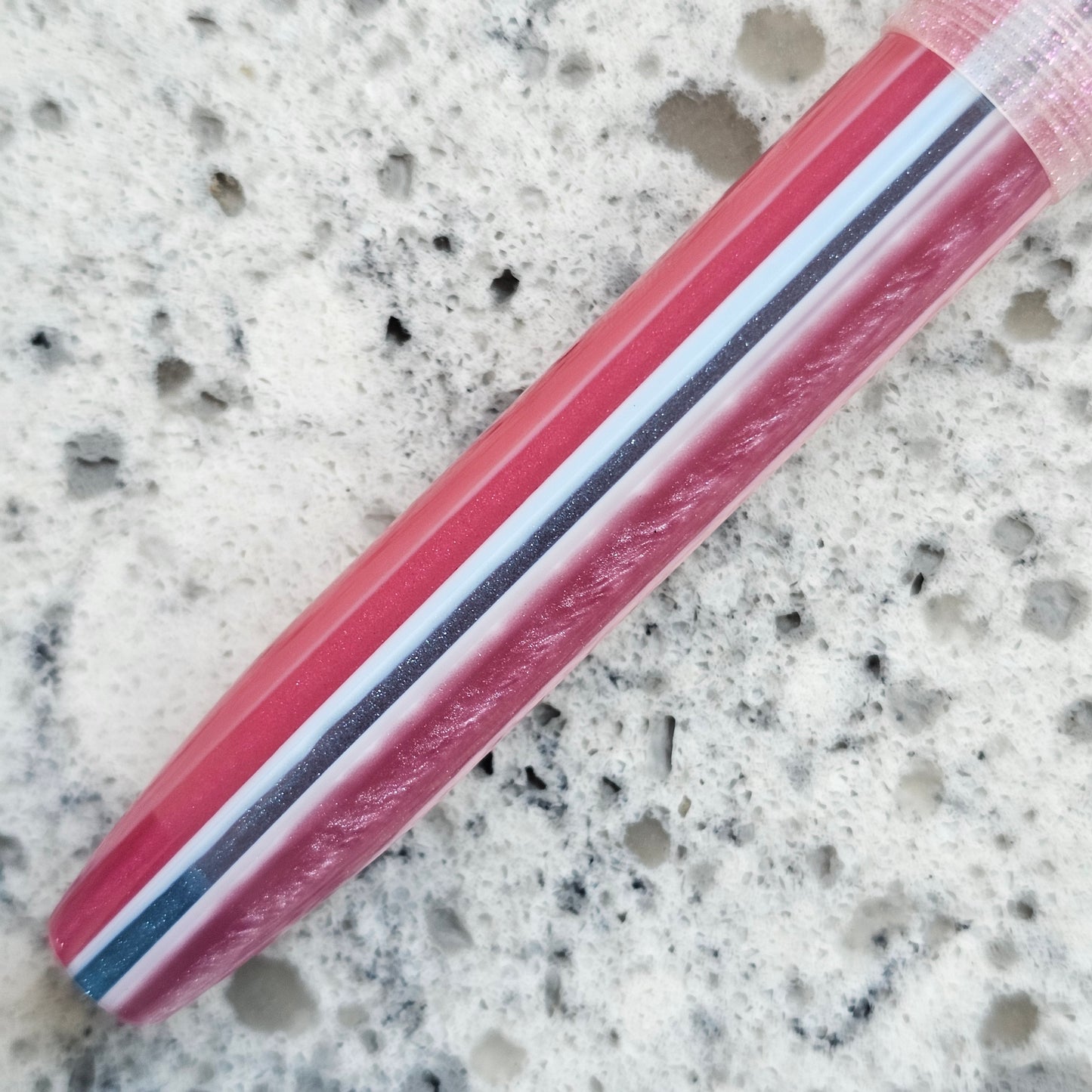Rainbow Bridge Floral Finial Fountain Pen