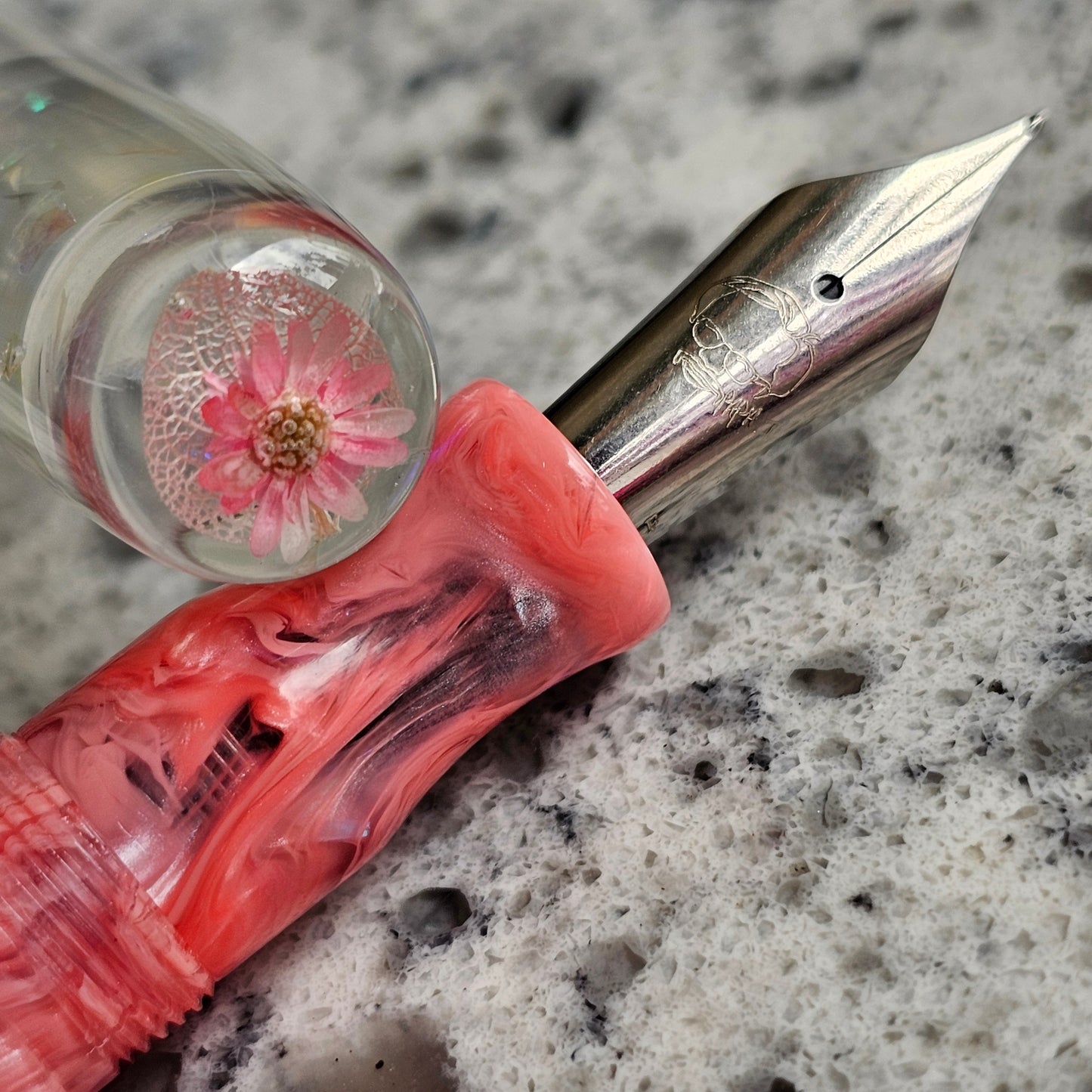 Coral Bell Breeze Floral Finial