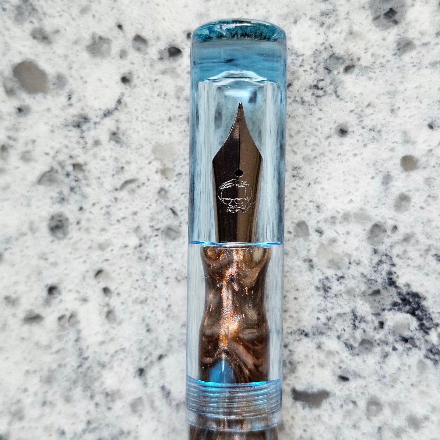 Brooks Rando Floral Finial Fountain Pen