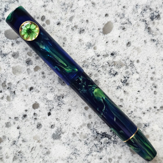 Cenote Floral Roll Stop Fountain Pen
