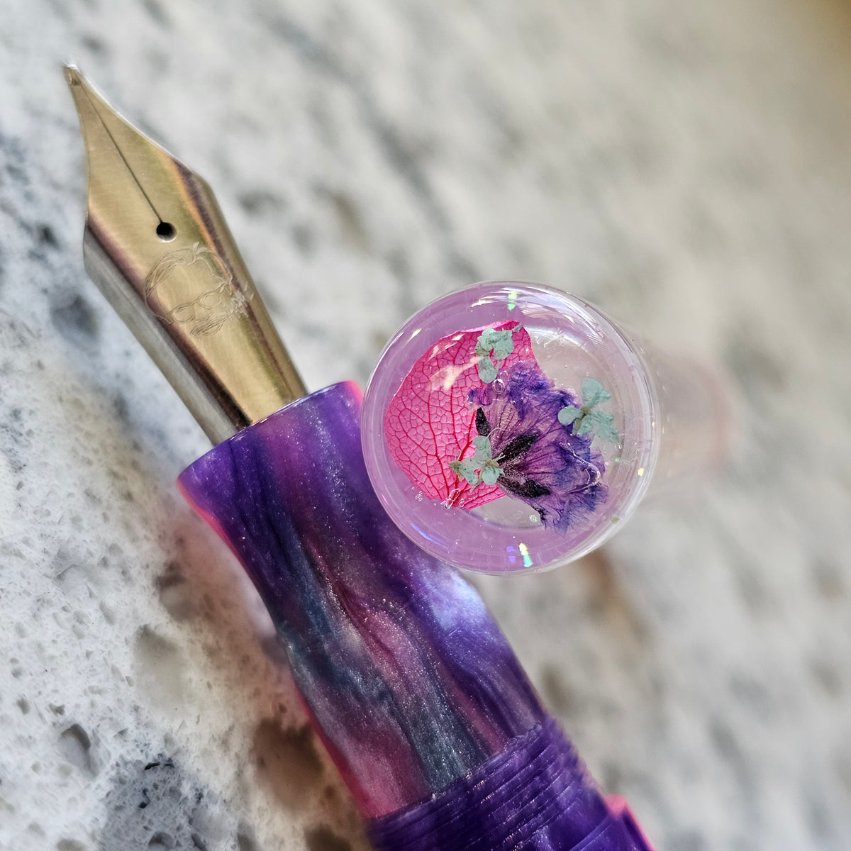 Purple/PANK/Blue 1 Floral Finial Fountain