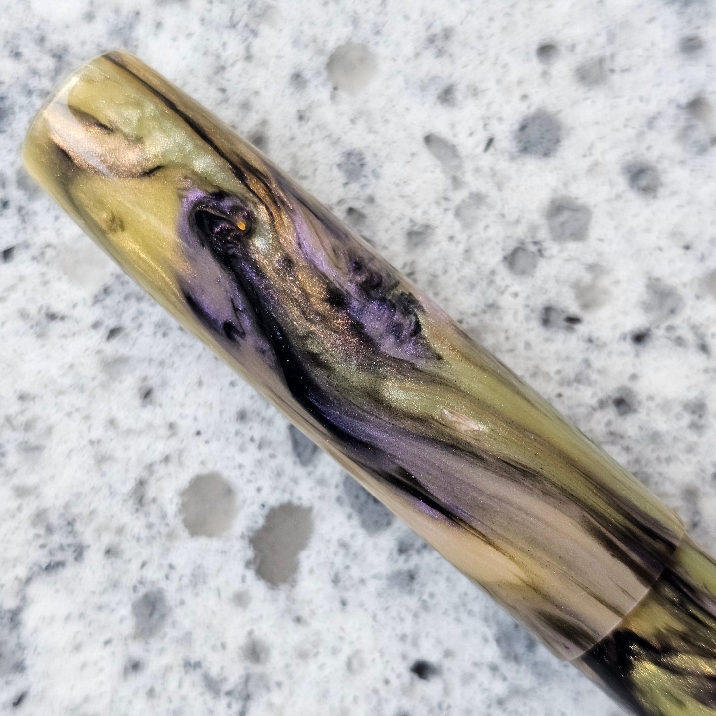 Saffron Abalone Floral Finial Fountain