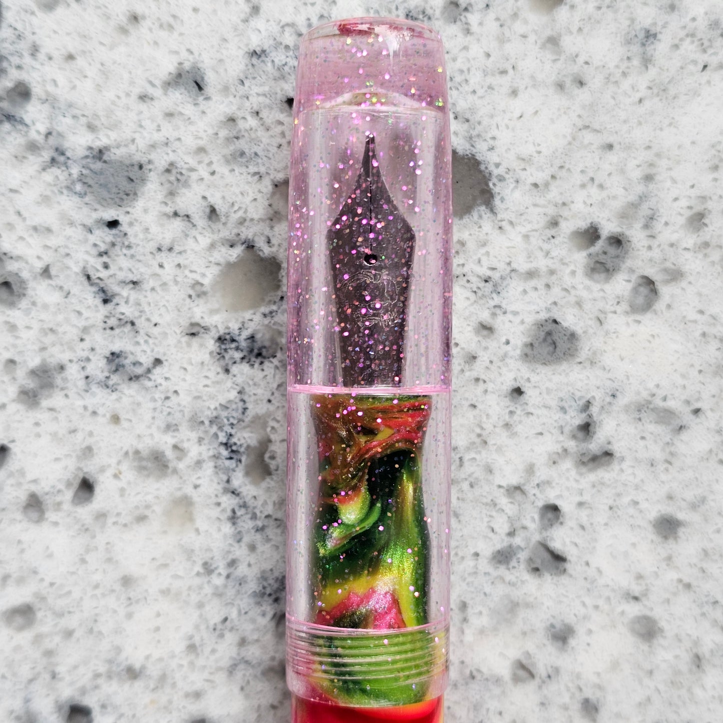 Psychedelic Sunset Floral Finial