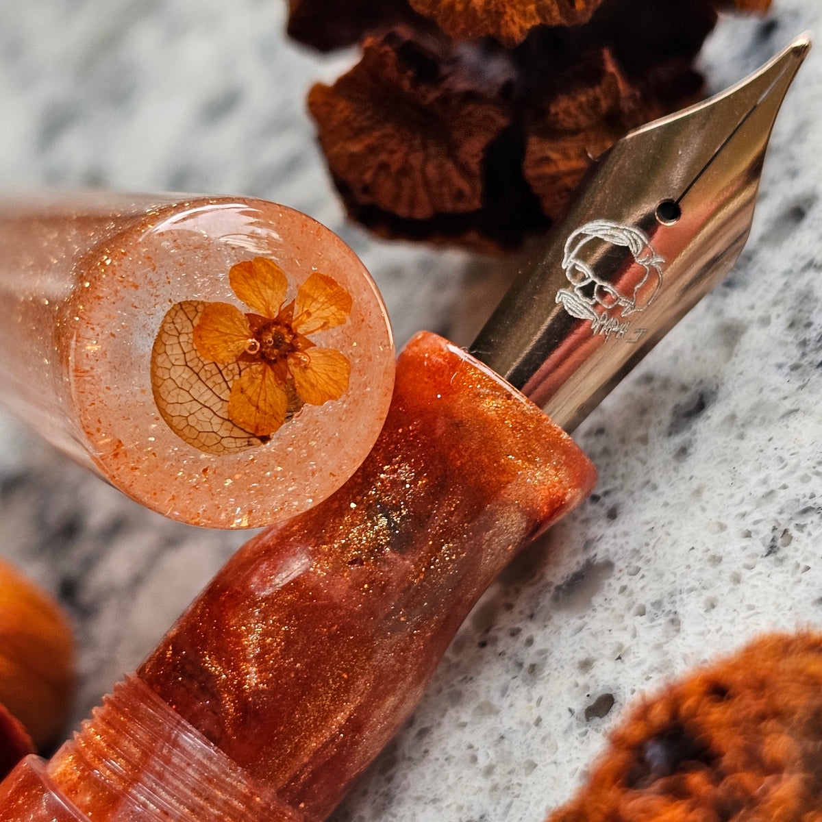 Autumn  Blush Floral Finial Fountain