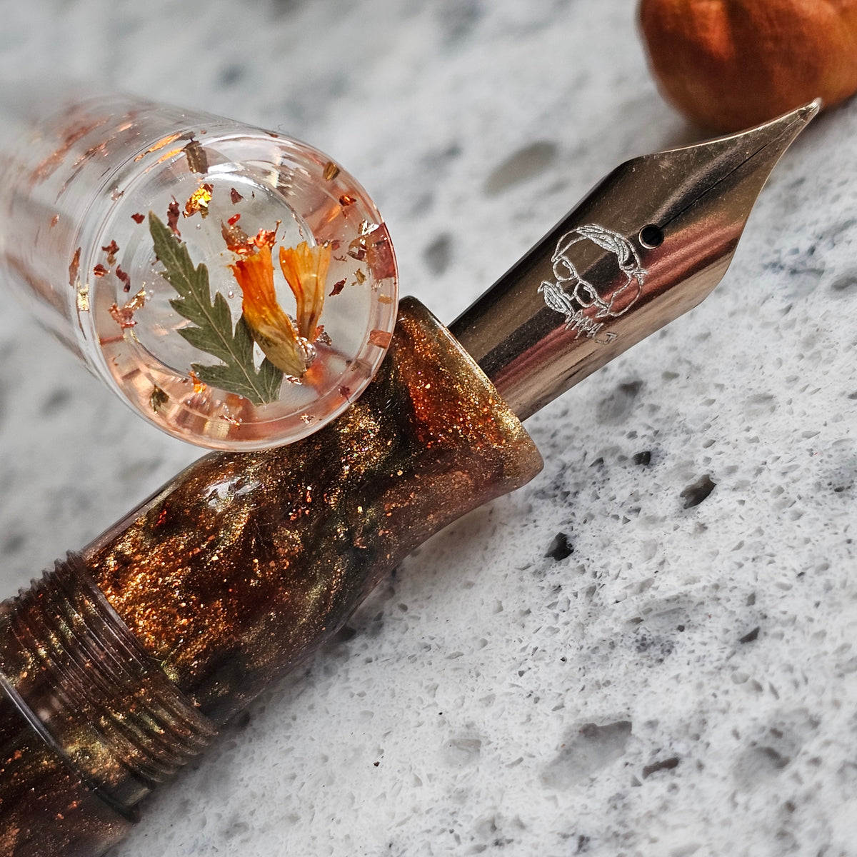 Autumn  Fern Floral Finial Fountain