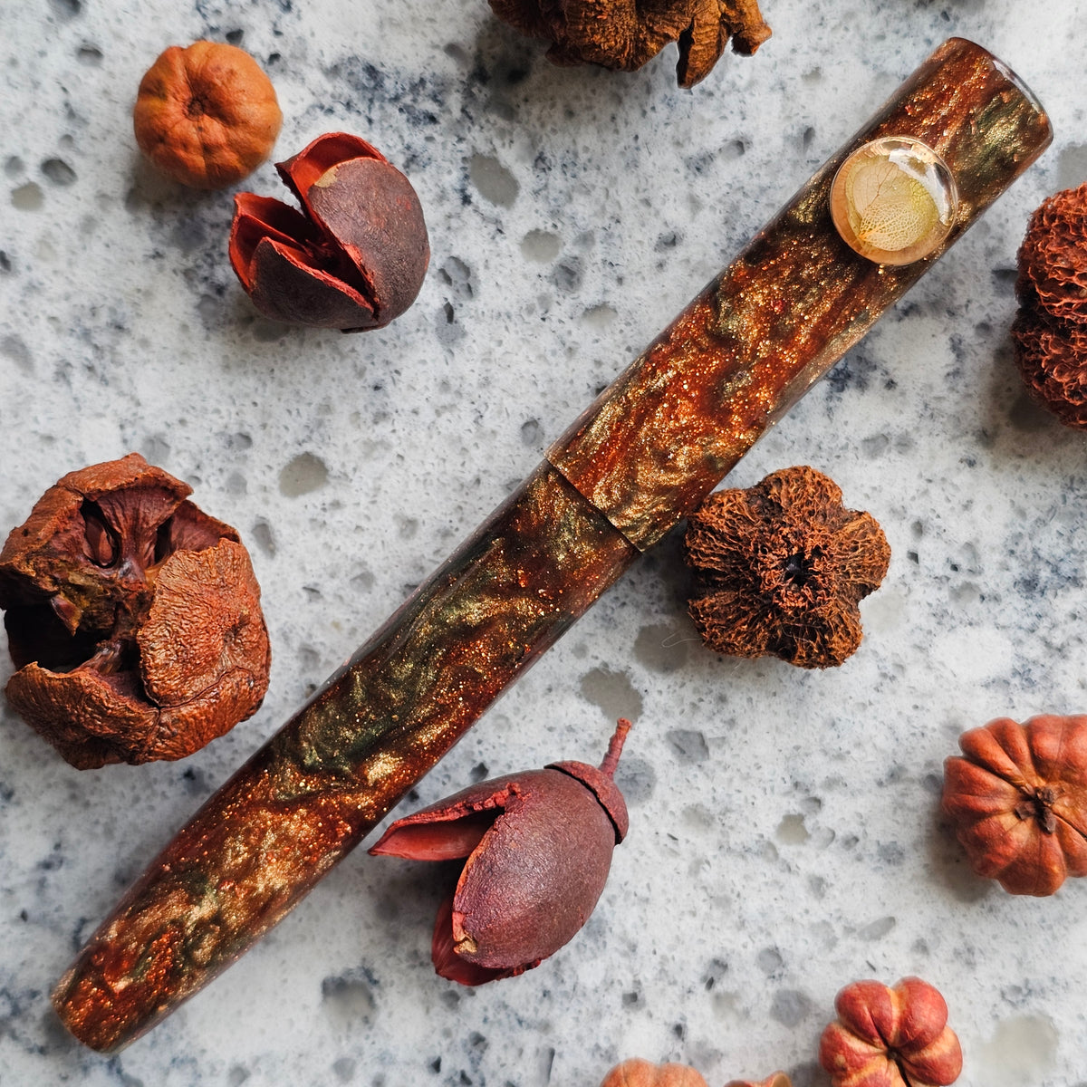 Autumn  Fern Floral Rollstop Fountain