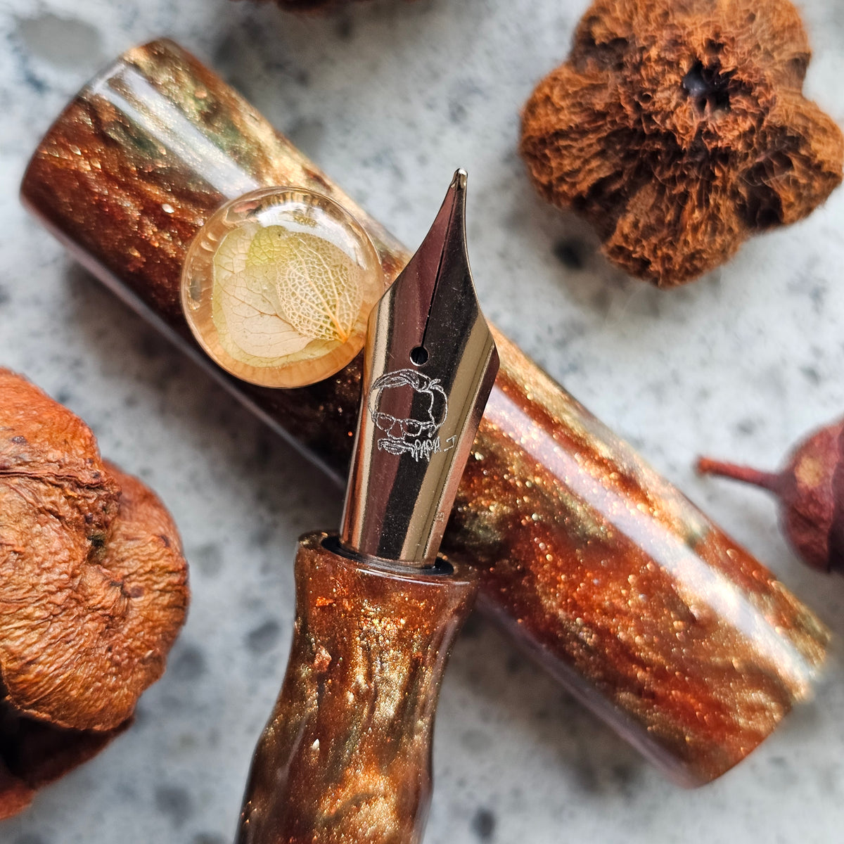 Autumn  Fern Floral Rollstop Fountain