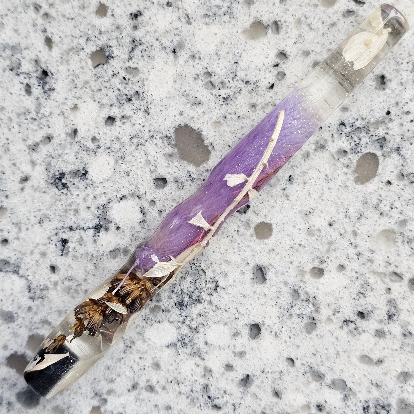 Lilac/White/Lavender Floral Nib Holder