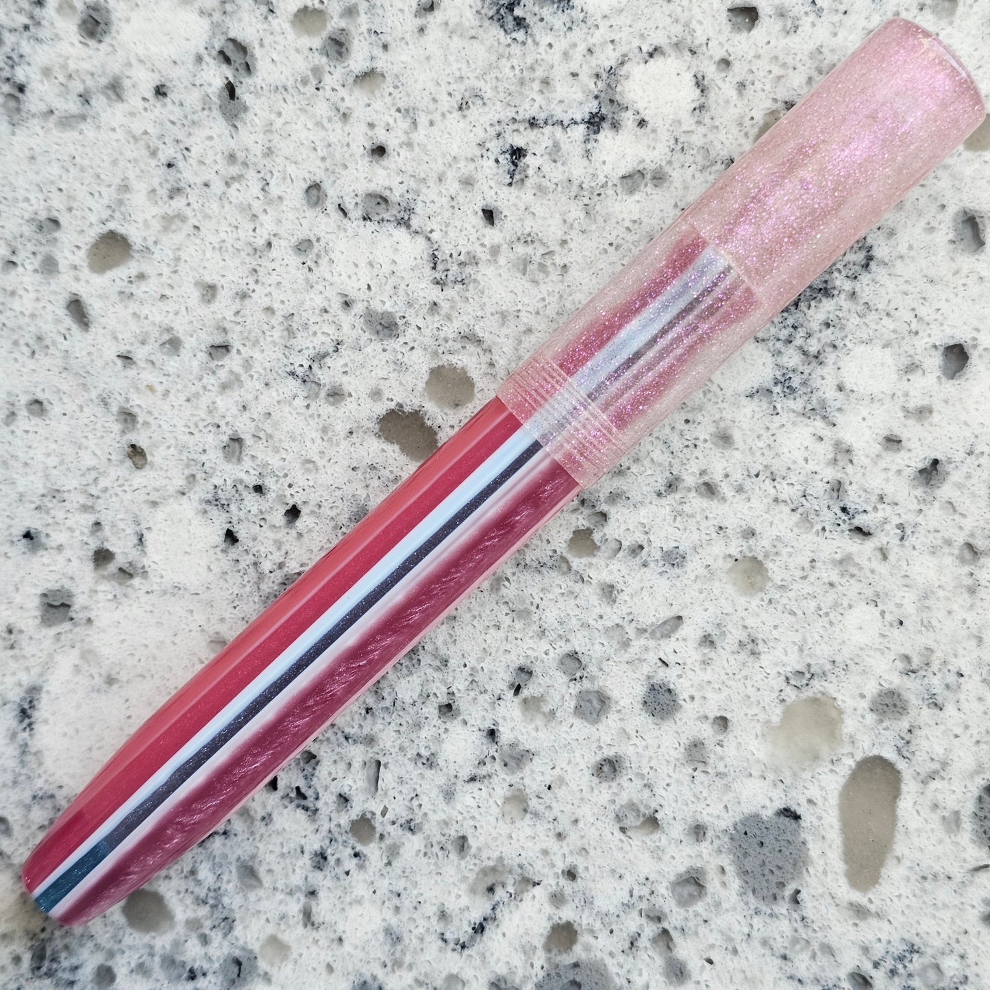 Rainbow Bridge Floral Finial Fountain Pen