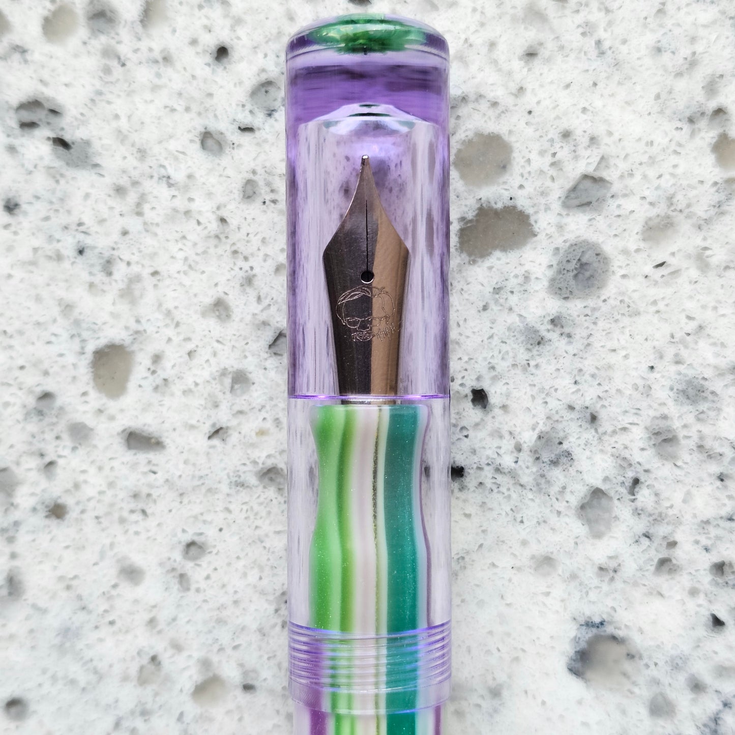 Breakfast at Tiffany's Floral Finial Fountain Pen