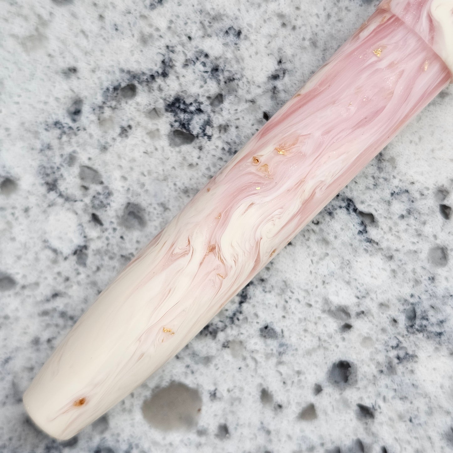 Gilded Goddess Koi Floral Finial Fountain Pen