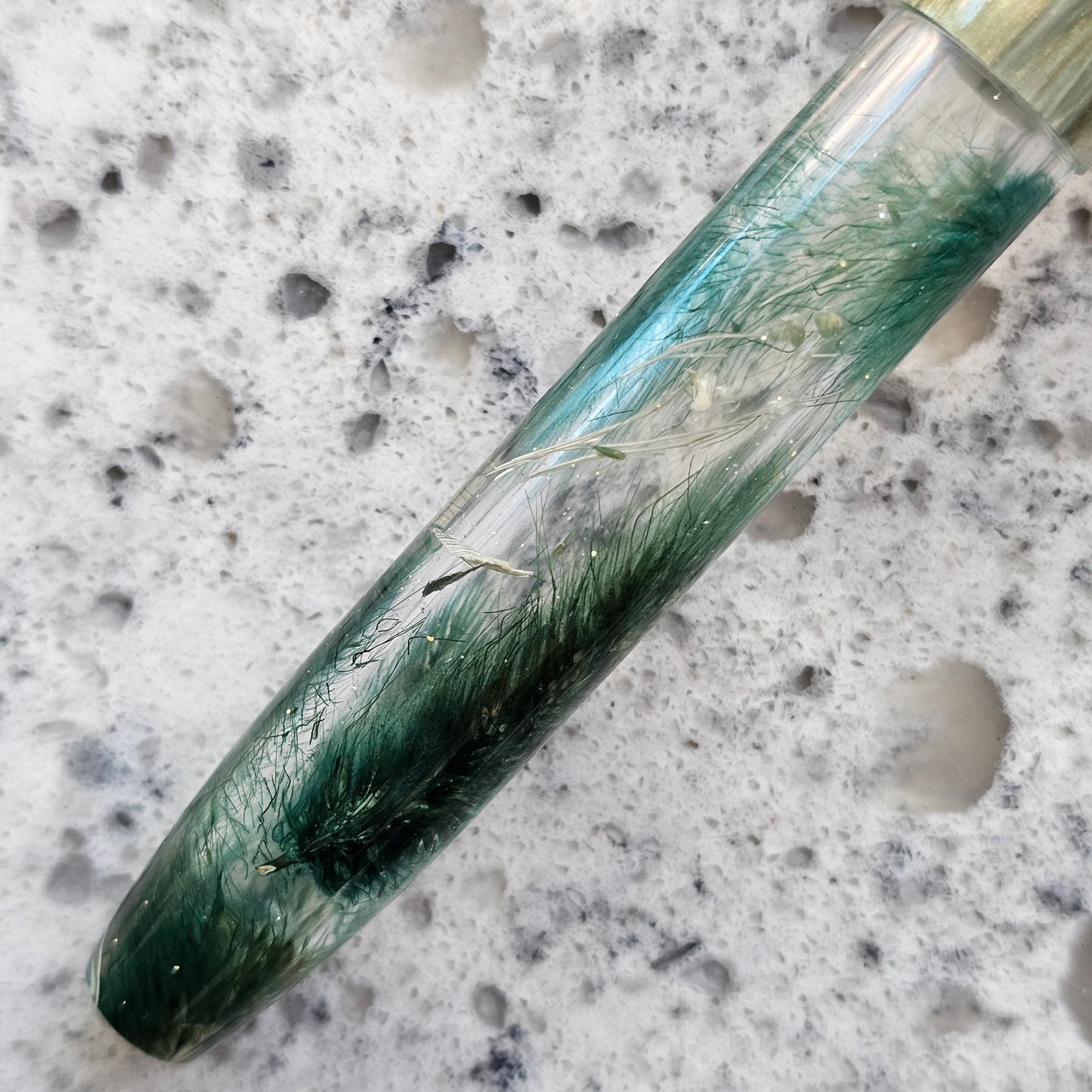 Jade Mermaid Floral Fountain