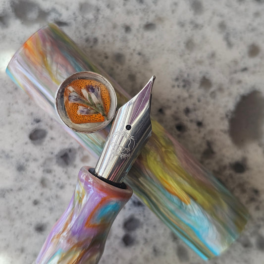PM4.5 Floral Roll Stop Fountain Pen