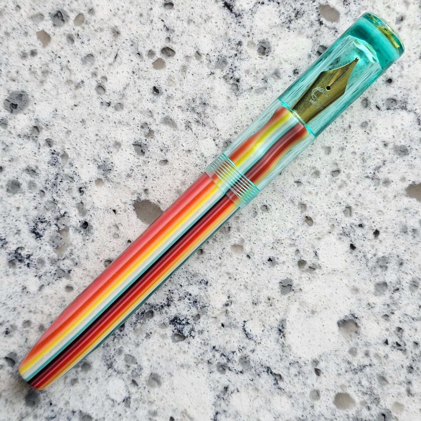 Navajo Blanket Floral Finial Fountain Pen