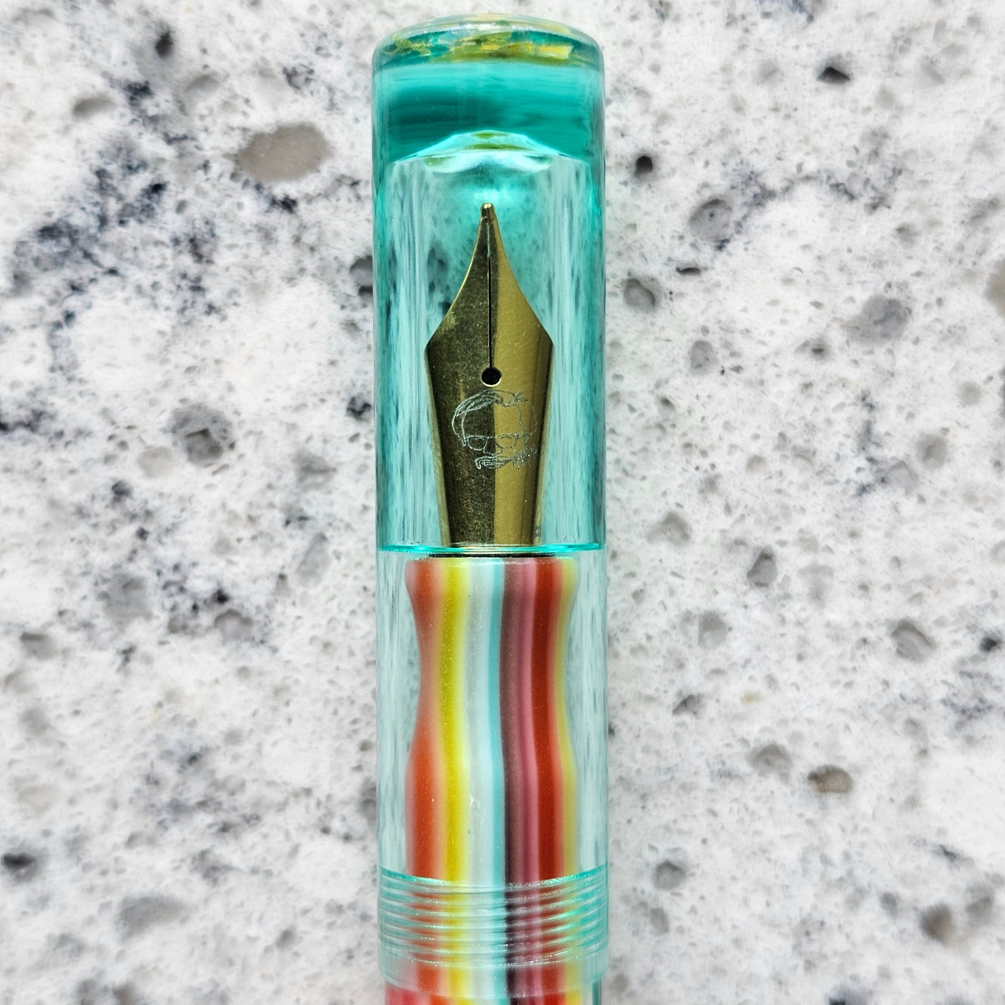 Navajo Blanket Floral Finial Fountain Pen