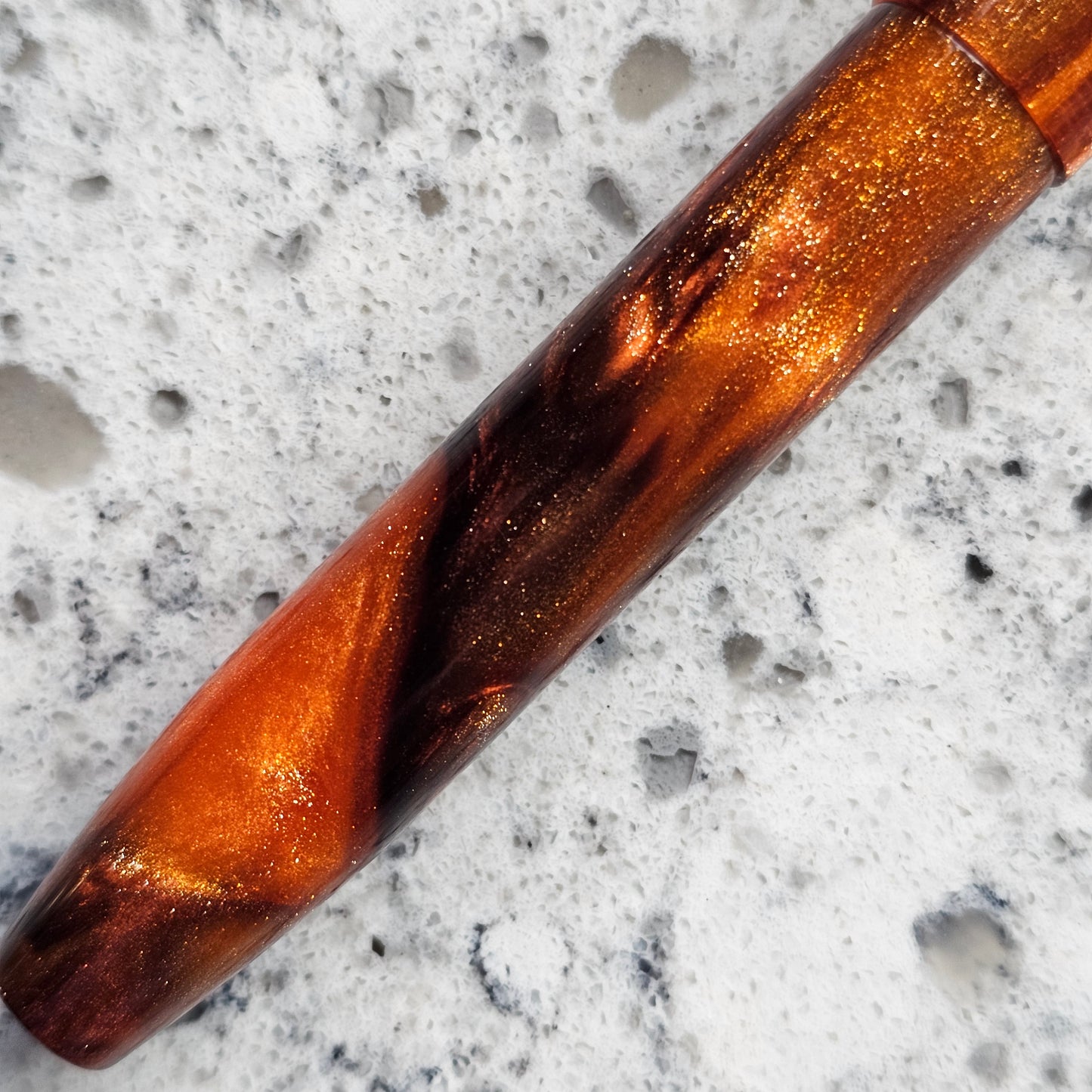 Frosted Vermillion Floral Rollstop