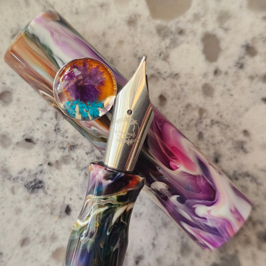 PM1 Floral Roll Stop Fountain Pen