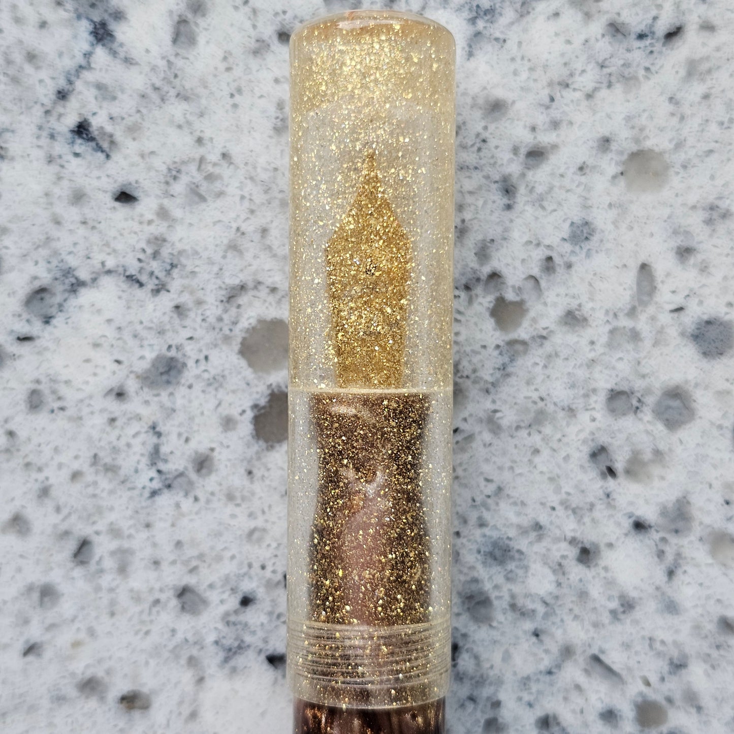 Neapolitan Gilt Floral Finial Fountain Pen