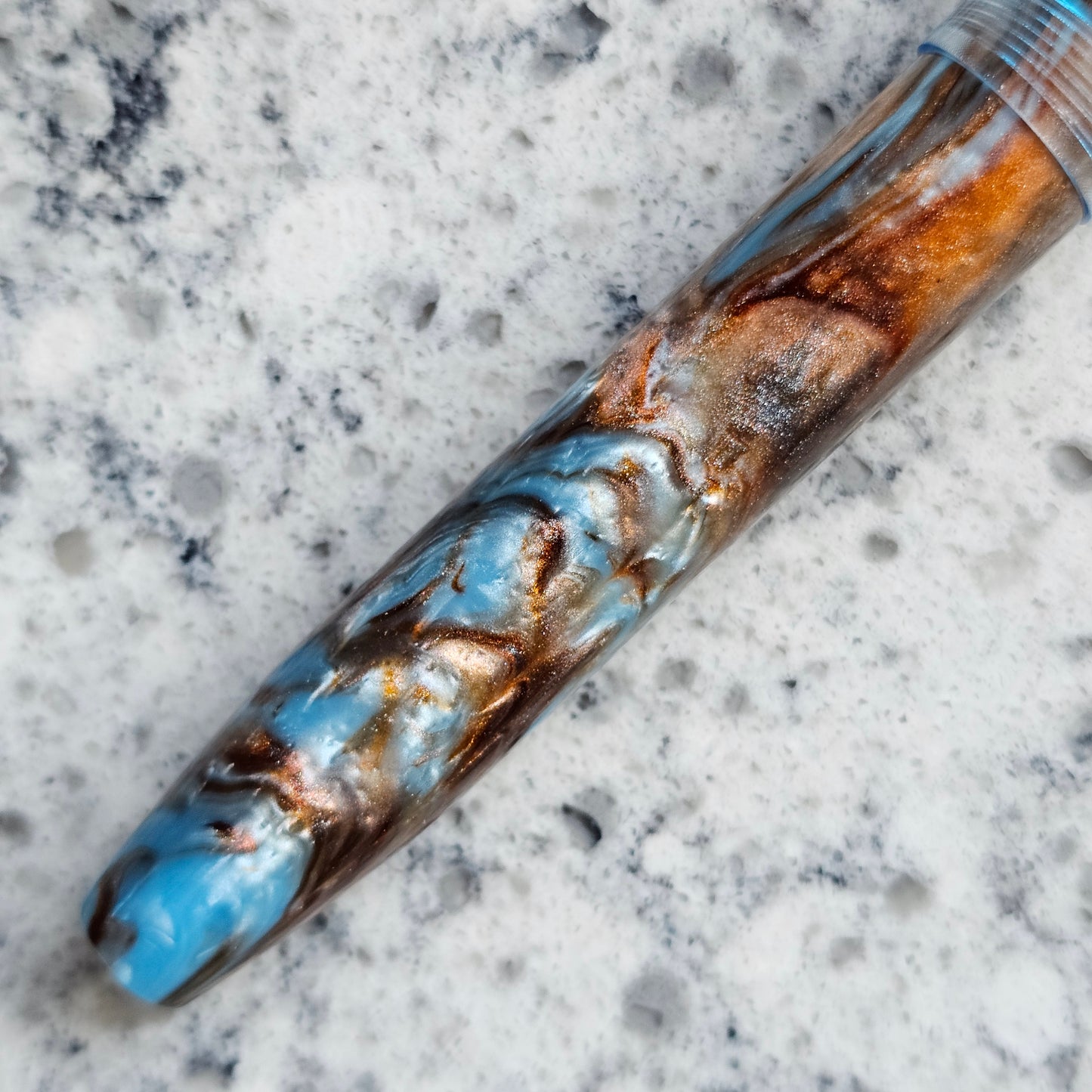 Brooks Rando Floral Finial Fountain Pen