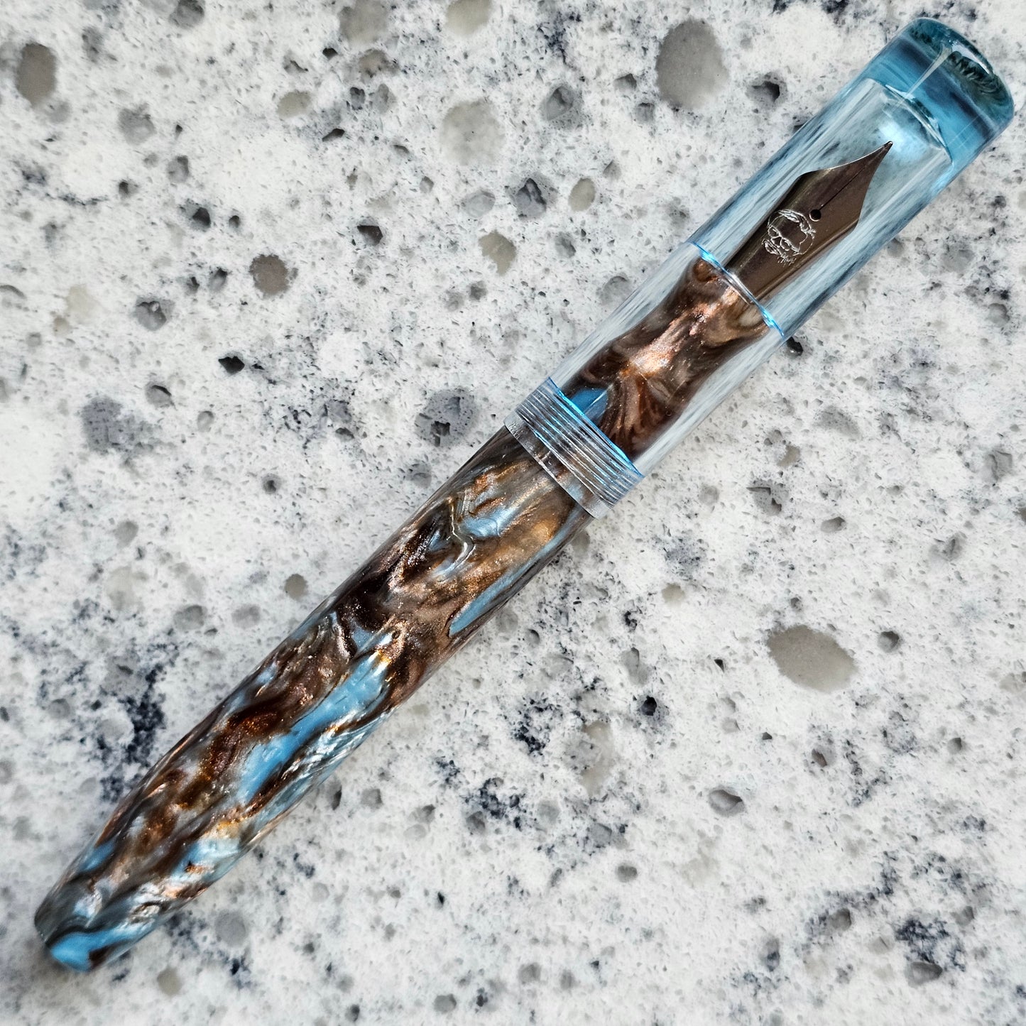 Brooks Rando Floral Finial Fountain Pen