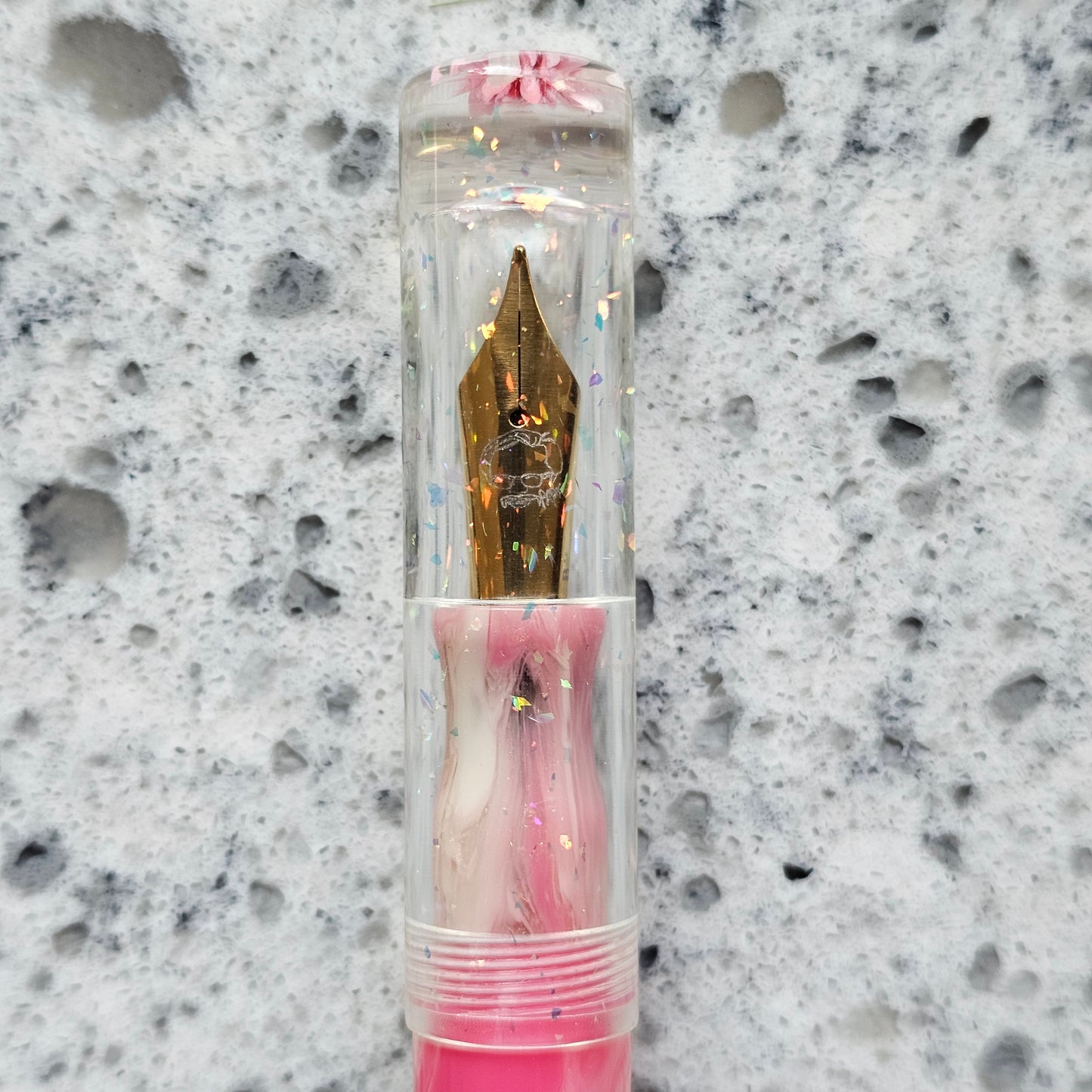 Peachy Pink Pace 2 Floral Finial Fountain