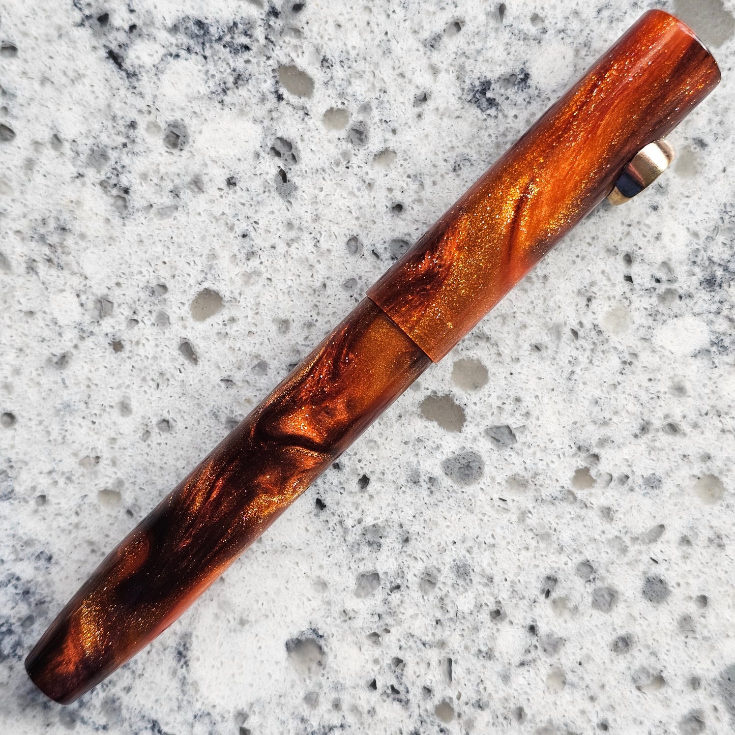 Frosted Vermillion Floral Rollstop