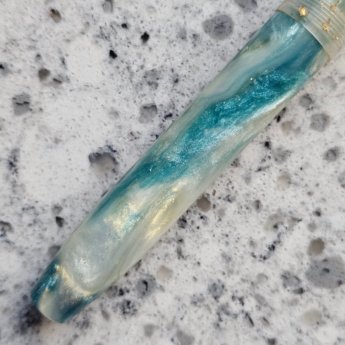 Amazonite Mermaid Floral Finial Fountain