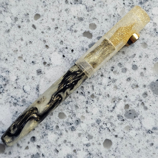 Obsidian Mermaid Floral Rollstop Fountain